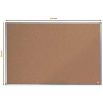 Nobo Essence Cork Notice Board, 900 x 600mm, Aluminium Frame