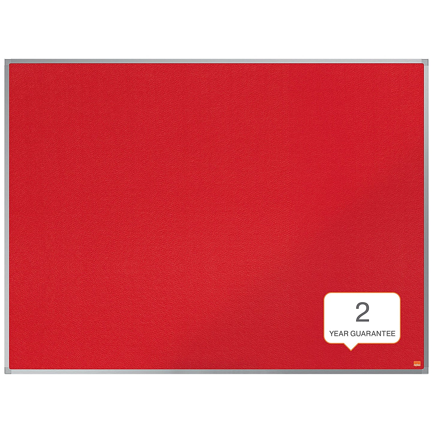 Nobo Essence Felt Notice Board, 1200x900mm, Red