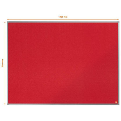 Nobo Essence Felt Notice Board, 1200x900mm, Red