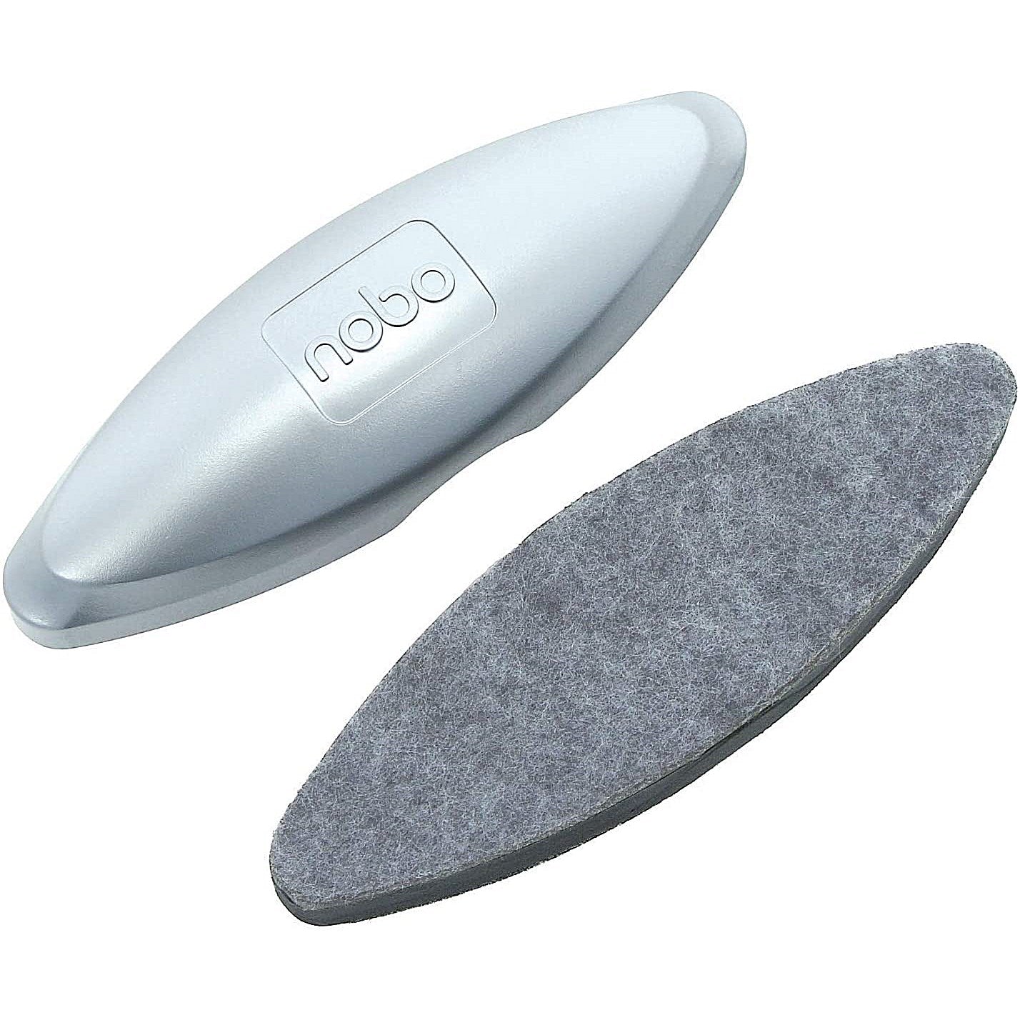 Nobo Glass Whiteboard Magnetic Eraser, Silver
