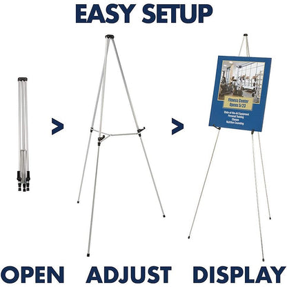 Nobo Lightweight Telescopic Display Easel Aluminium