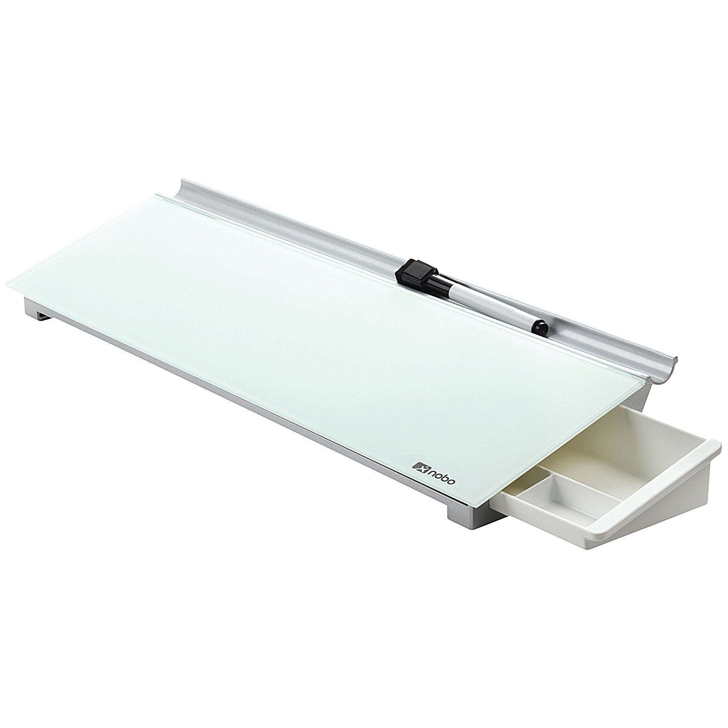 Nobo Diamond Glass Personal Desktop Pad, 460x150mm, White Easy2Order : NB50194