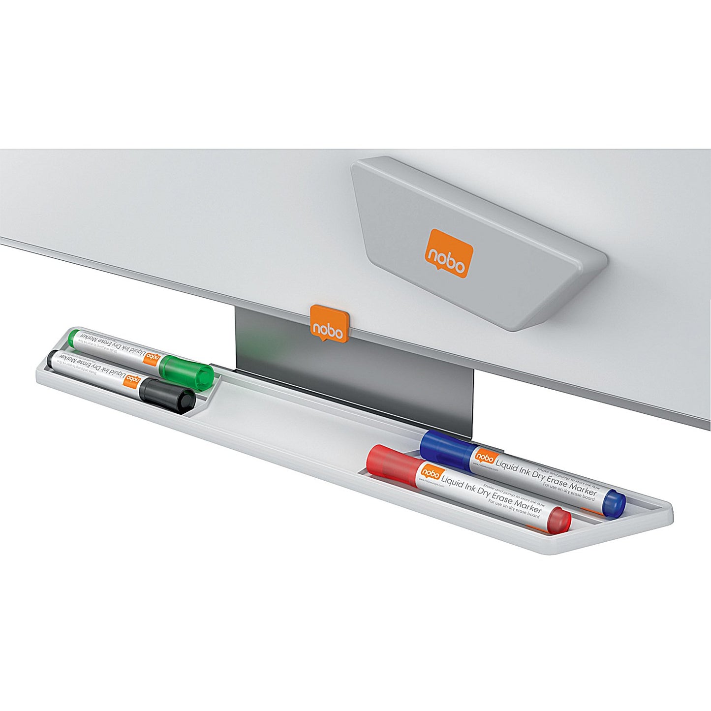 Nobo Glass Whiteboard Marker, Assorted, Pack of 4