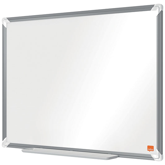 Nobo Premium Plus Steel Magnetic Whiteboard, Aluminium Frame, 600x450mm