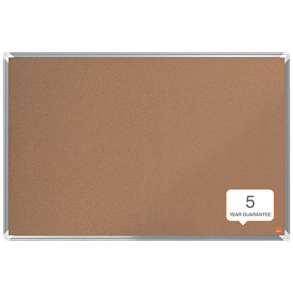 Nobo Premium Plus Cork Notice Board, 900 x 600mm, Aluminium Frame