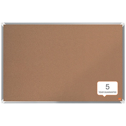 Nobo Premium Plus Cork Notice Board, 1200 x 900mm, Aluminium Frame
