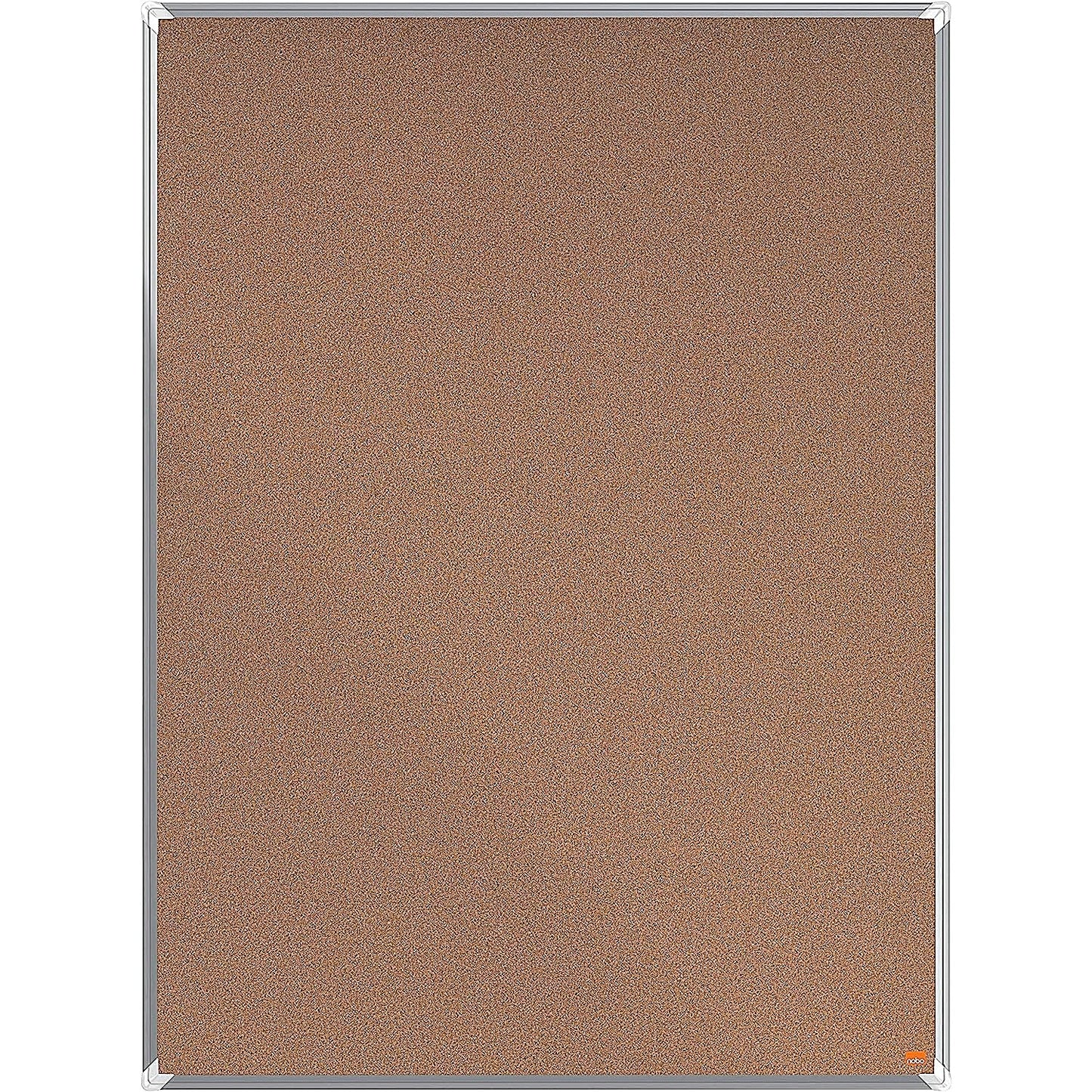 Nobo Premium Plus Cork Notice Board, 1800 x 1200mm, Aluminium Frame
