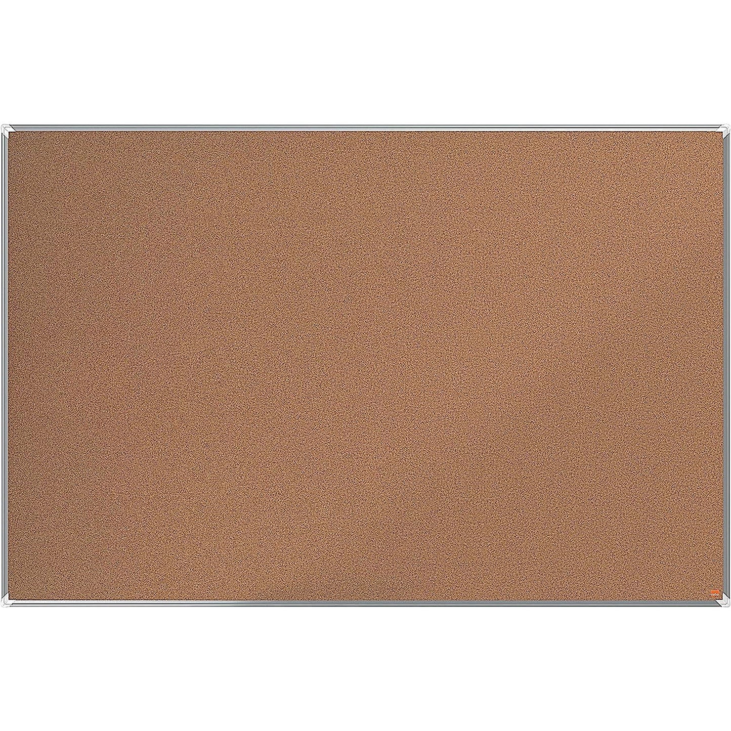 Nobo Premium Plus Cork Notice Board, 1800 x 1200mm, Aluminium Frame