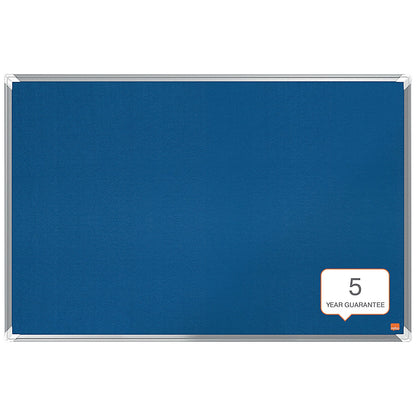 Nobo Premium Plus Felt Notice Board, 600x450mm, Blue