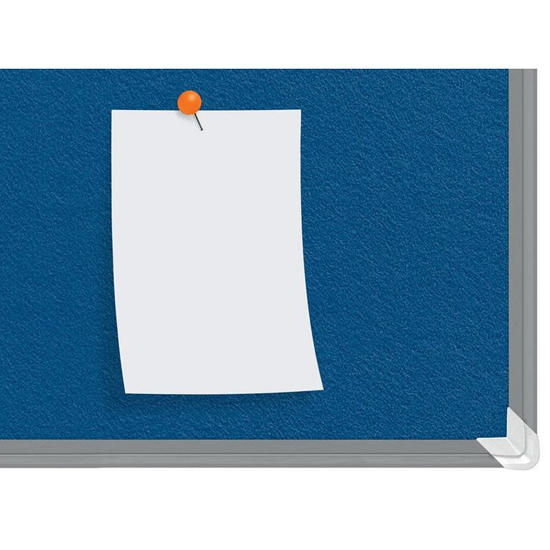 Nobo Premium Plus Felt Notice Board, 1500x1200mm, Blue