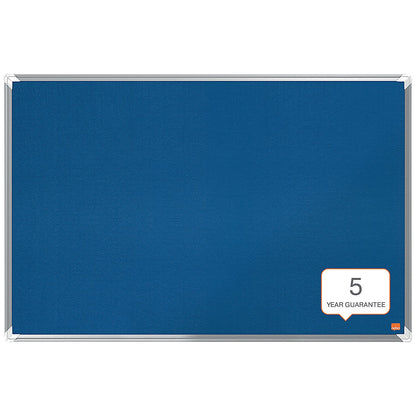 Nobo Premium Plus Felt Notice Board, 2400x1200mm, Blue