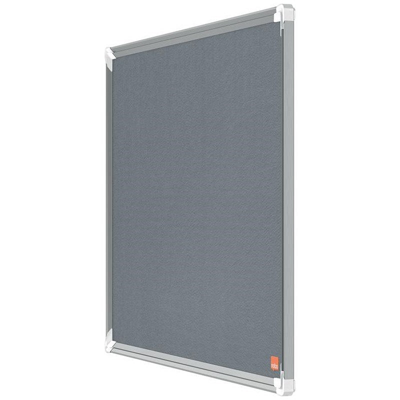 Nobo Premium Plus Felt Notice Board, 600x450mm, Grey