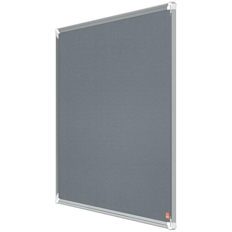 Nobo Premium Plus Felt Notice Board, 900x600mm, Grey