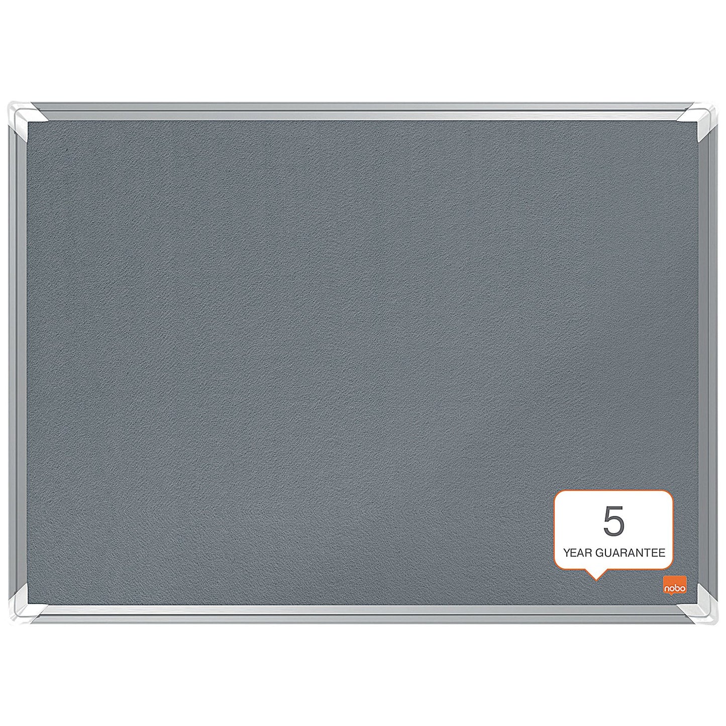 Nobo Premium Plus Felt Notice Board, 1800x1200mm, Grey