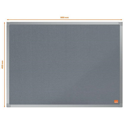 Nobo Essence Felt Notice Board, 600x450mm, Grey