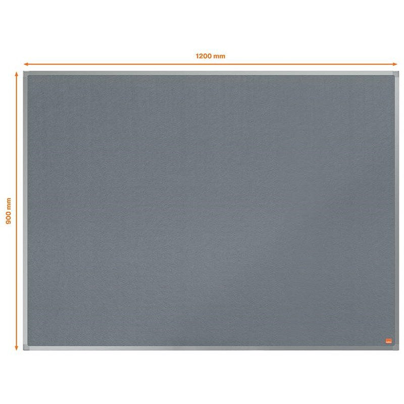 Nobo Essence Felt Notice Board, 1200x900mm, Grey