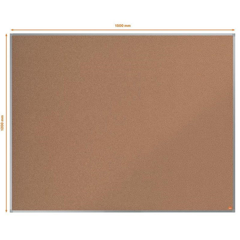 Nobo Essence Cork Notice Board, 1500x1200mm, Aluminium Frame