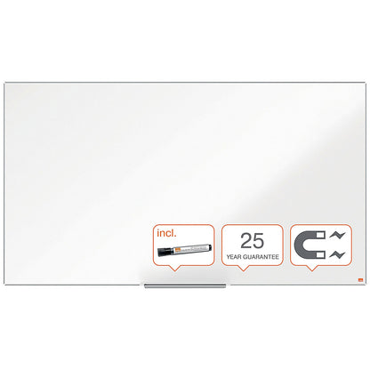 Nobo Impression Pro Widescreen Enamel Magnetic Whiteboard, Aluminium Frame, 890 x 500mm