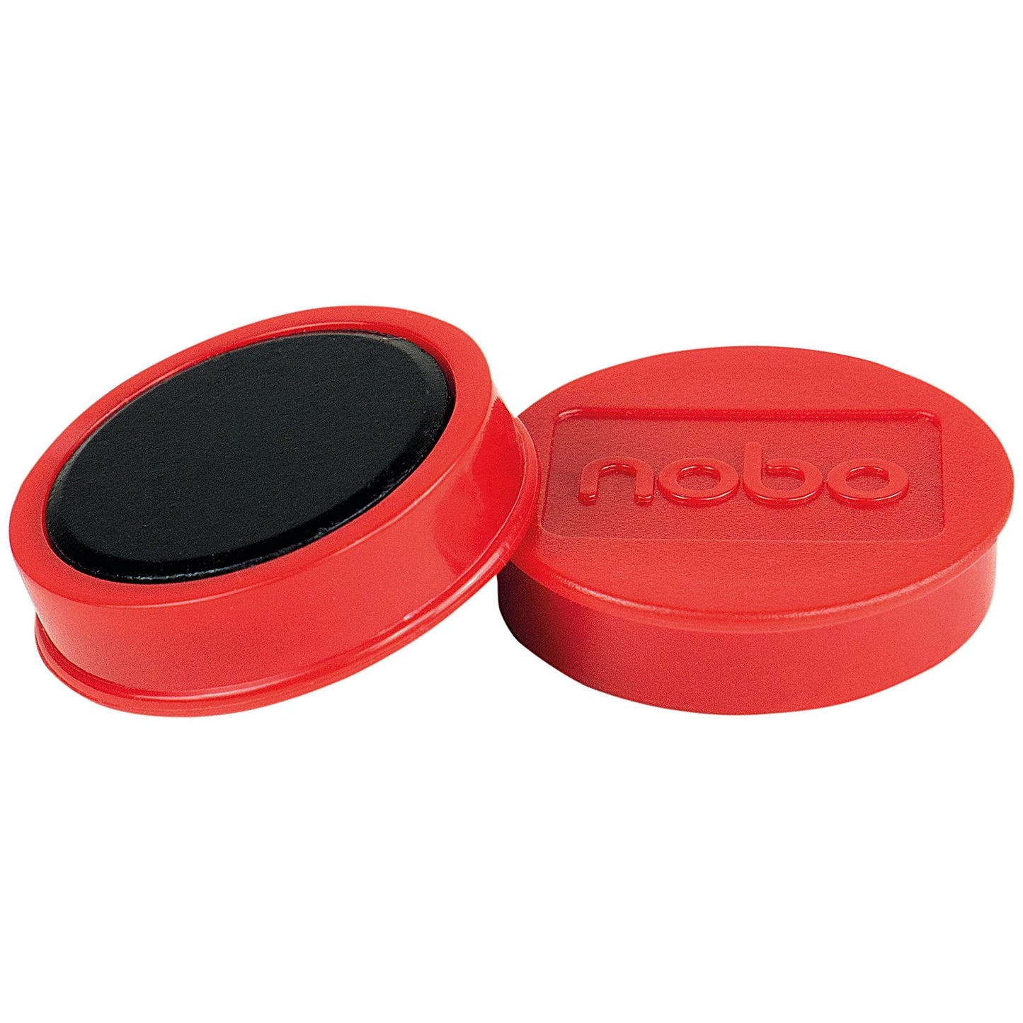 Nobo Whiteboard Magnets, 38mm, Red, Pack of 10