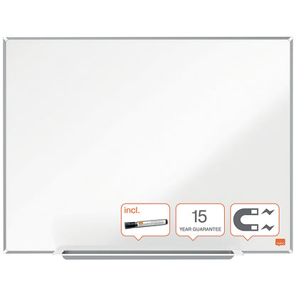 Nobo Impression Pro Steel Magnetic Whiteboard, Aluminium Frame, 600x450mm