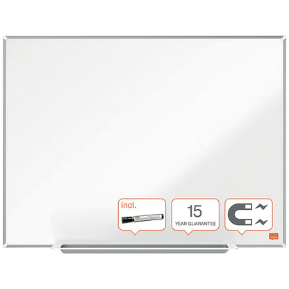 Nobo Impression Pro Steel Magnetic Whiteboard, Aluminium Frame, 1800x1200mm