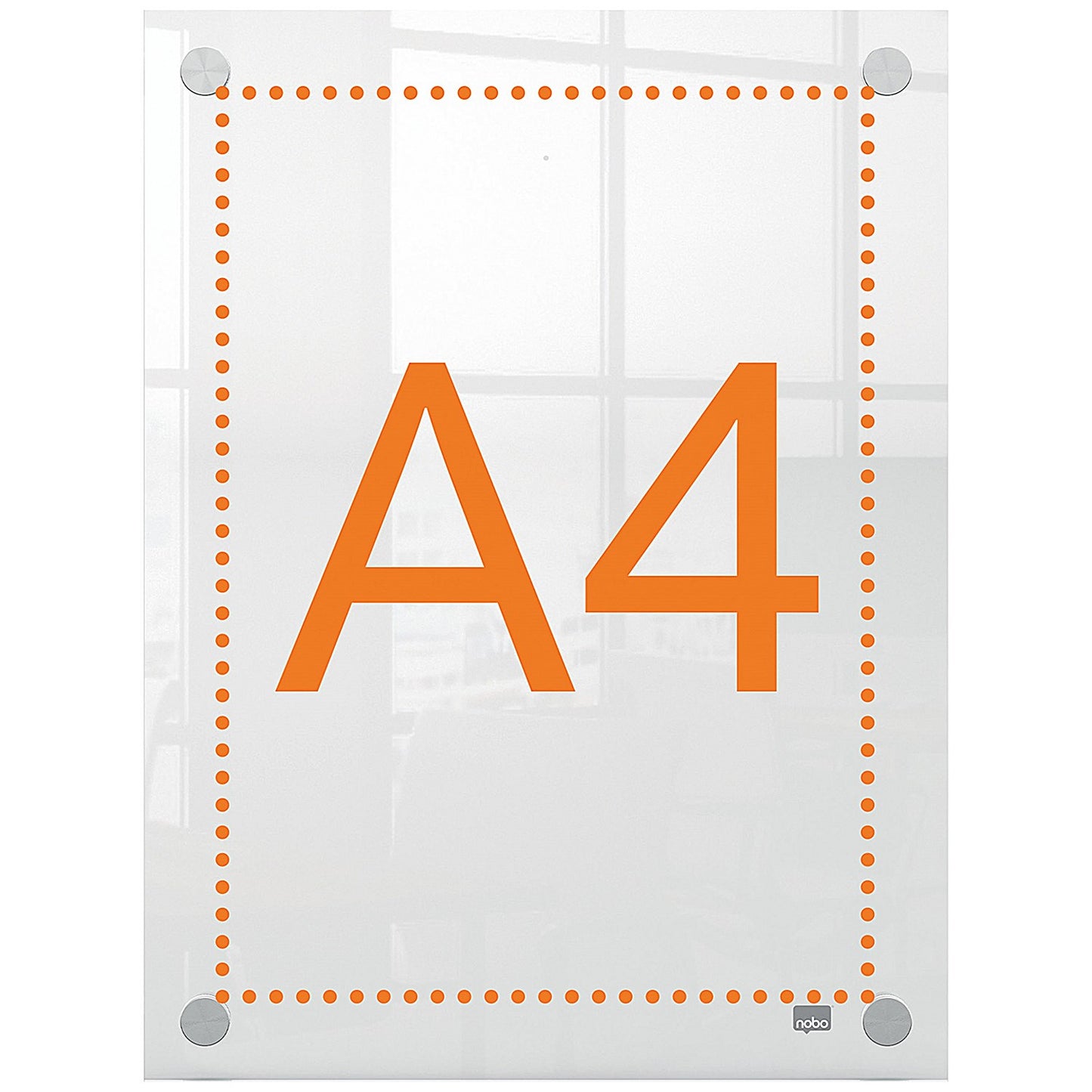 Nobo Acrylic Wall Mounted Poster Frame, A4, Clear