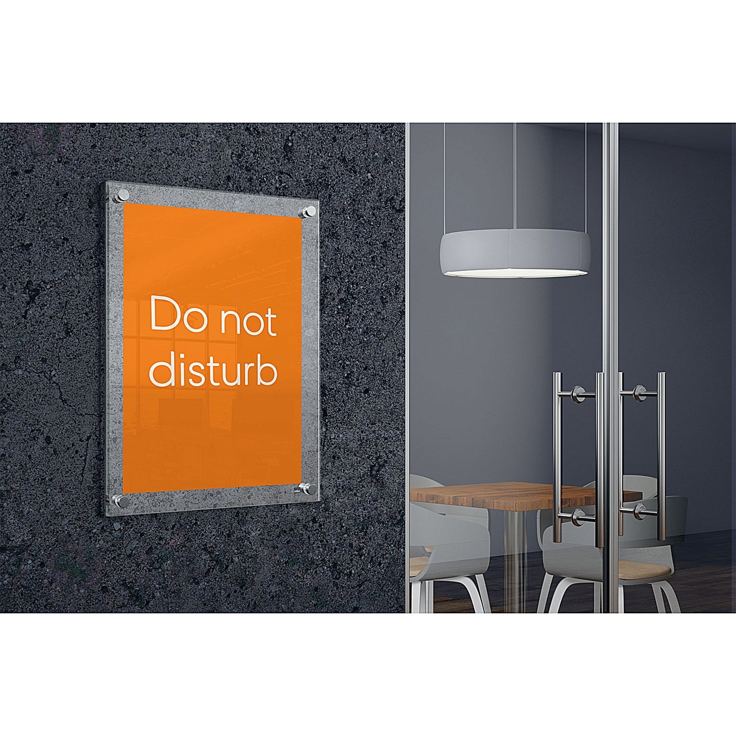 Nobo Acrylic Wall Mounted Poster Frame, A4, Clear