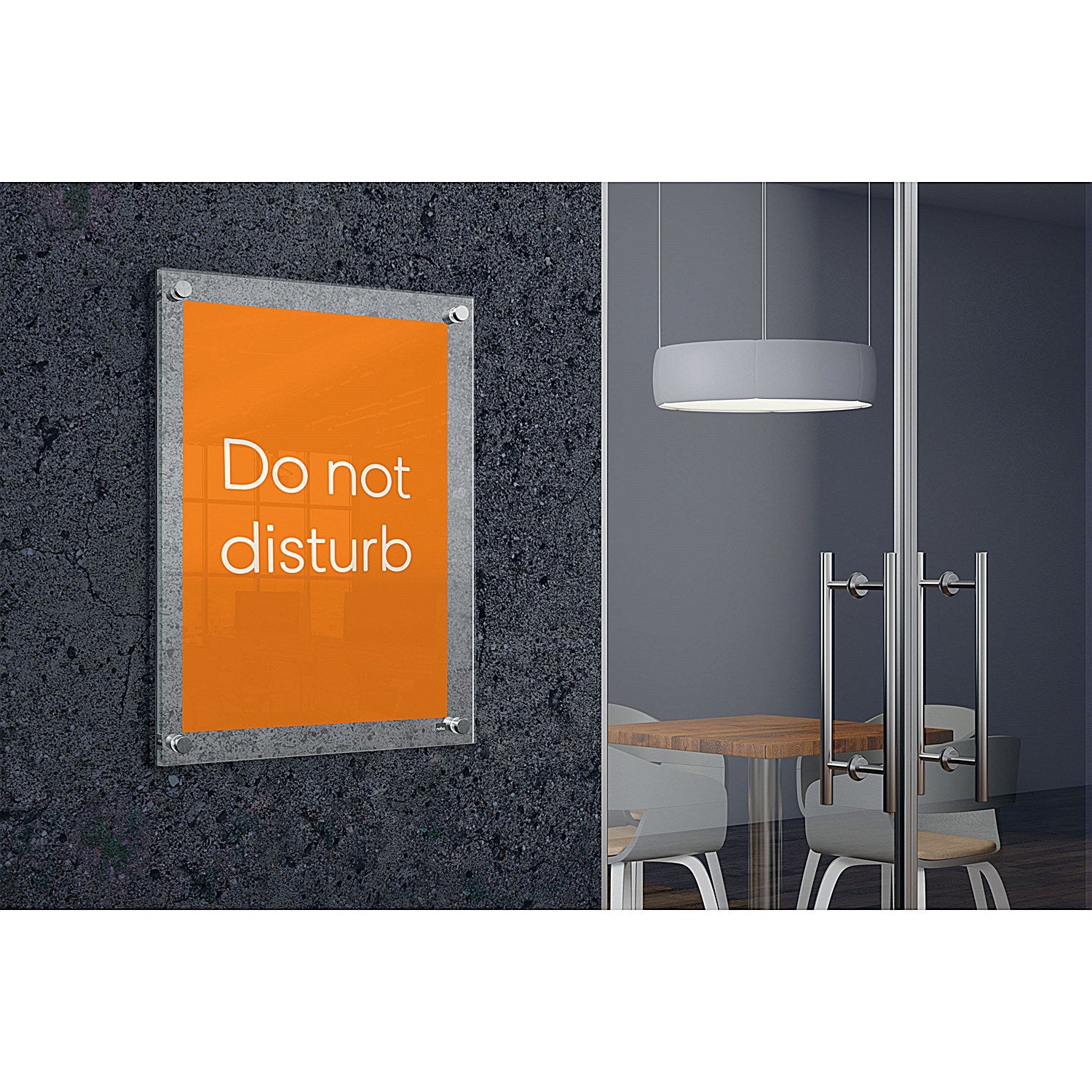 Nobo Acrylic Wall Mounted Poster Frame, A4, Clear