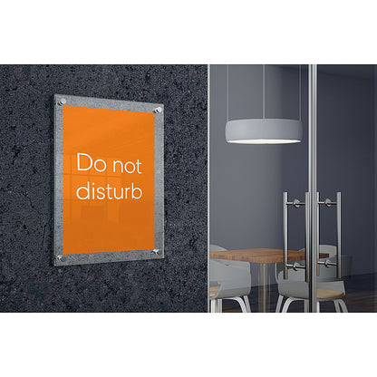 Nobo Acrylic Wall Mounted Poster Frame, A5, Clear