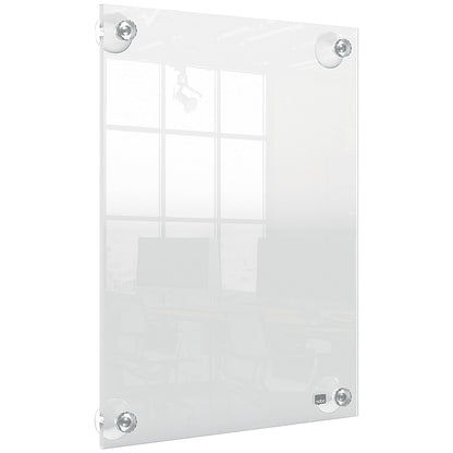 Nobo Acrylic Wall Mounted Repositionable Poster Frame, A4, Clear