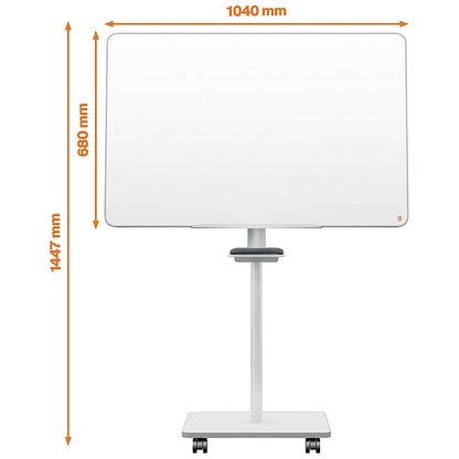 Nobo Move Meet Mobile Magnetic Flipchart Easel, 680x1040mm