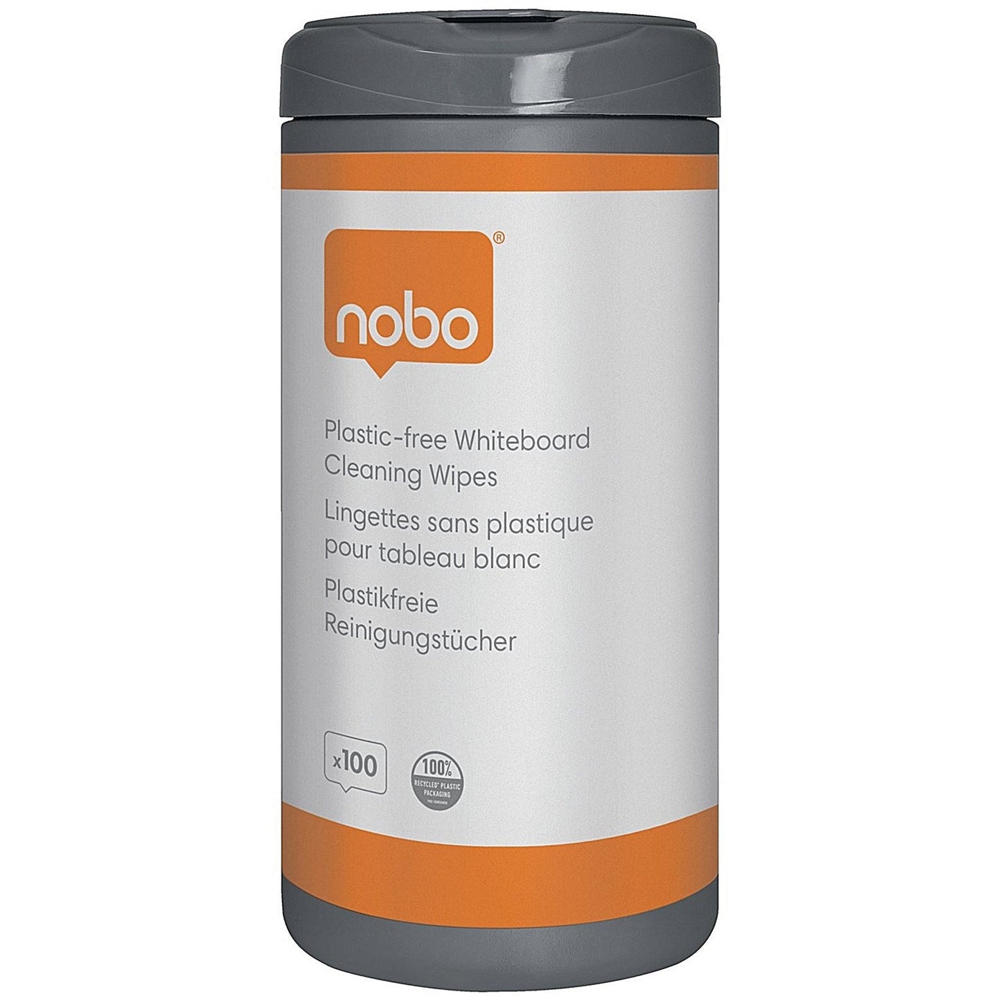 Nobo Plastic Free Whiteboard Cleaning Wipes (Pack of 100) Easy2Order : NB64529