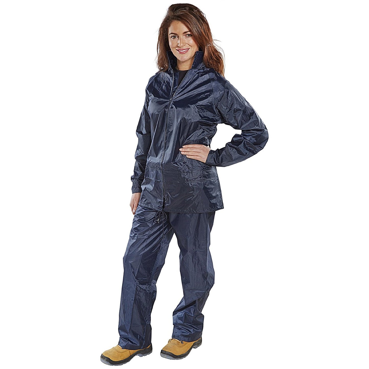 Beeswift Nylon B-Dri Weatherproof Suit, Navy Blue, 3XL Easy2Order : NBDSNXXXL