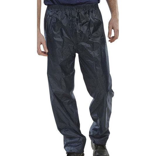 Beeswift Nylon B-Dri Trousers, Navy Blue, 2XL Easy2Order : NBDTNXXL
