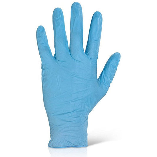Beeswift Nitrile Powder Free Disposable Gloves, Blue, Small, Pack of 1000 Easy2Order : NDGPF50NBS