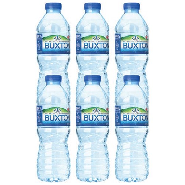 Buxton Still Natural Mineral Water, Plastic Bottles, 1.5 Litres, Pack of 6