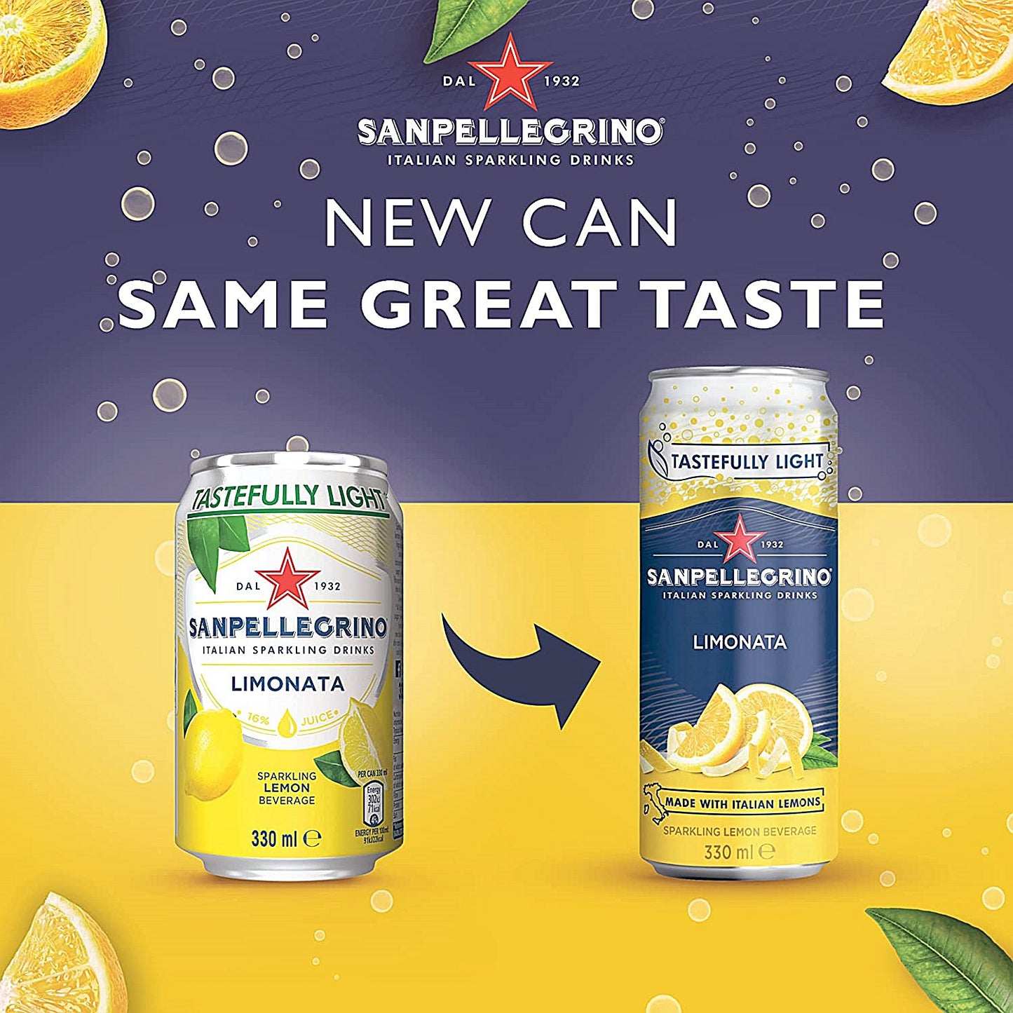 San Pellegrino, Limonata Lemon, 24x330ml Cans