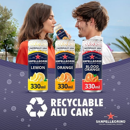 San Pellegrino, Aranciata Rossa Orange/Blood Orange, 24x330ml Cans
