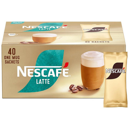 Nescafe Latte Coffee Sachets, 15.5g, Pack of 40