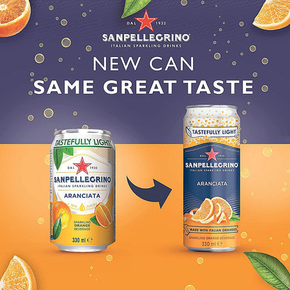 San Pellegrino, Aranciata Orange, 24x330ml Cans