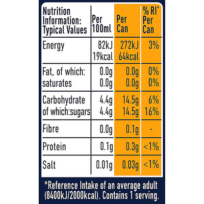 San Pellegrino, Aranciata Orange, 24x330ml Cans