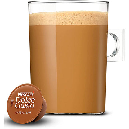 Nescafe Dolce Gusto Cafe au Lait Capsules, 16 Capsules, Pack of 3
