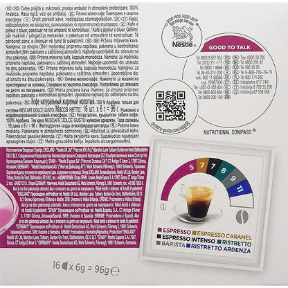 Nescafe Dolce Gusto Espresso Capsules, 16 Capsules, Pack of 3
