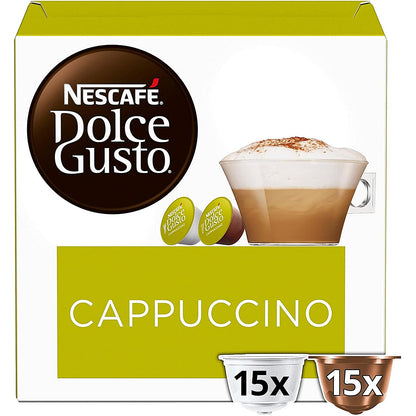 Nescafe Dolce Gusto Cappuccino Capsules, 16 Capsules, Pack of 3