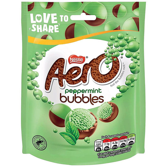 Nestle Aero Bubbles Peppermint Milk Chocolate Sharing Bag, 92g Easy2Order : NL23849