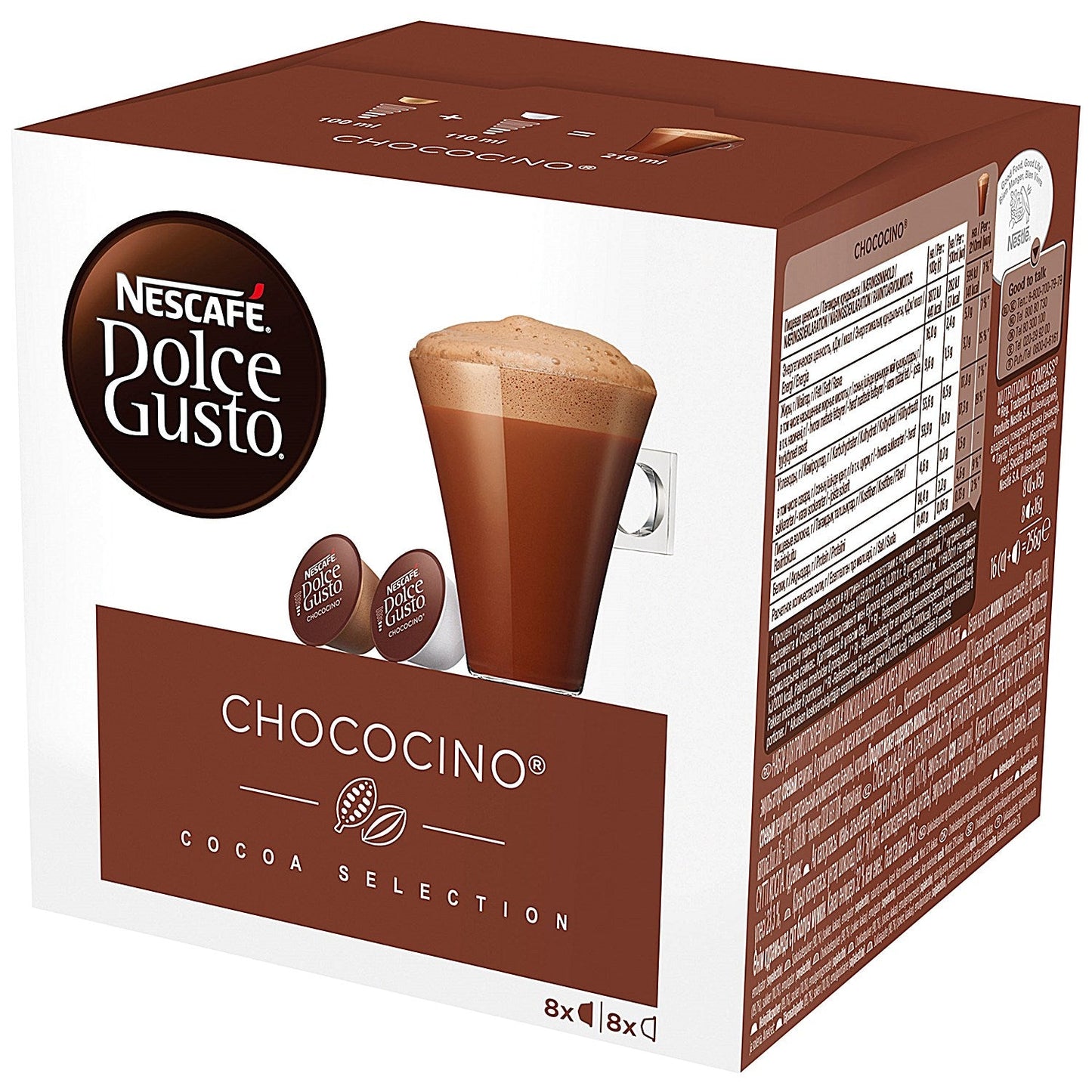 Nescafe Dolce Gusto Chococino Capsules, 16 Capsules, Pack of 3