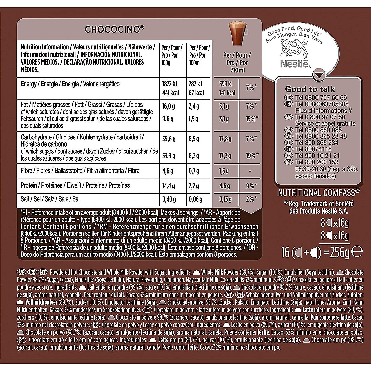Nescafe Dolce Gusto Chococino Capsules, 16 Capsules, Pack of 3 Easy2Order : NL25268