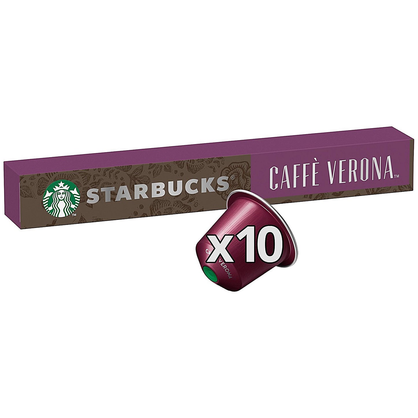 Starbucks Nespresso Caffe Verona Coffee Pods, Pack of 10