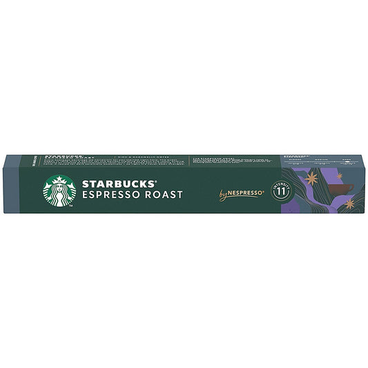 Starbucks Nespresso Espresso Roast Coffee Pods, Pack of 10