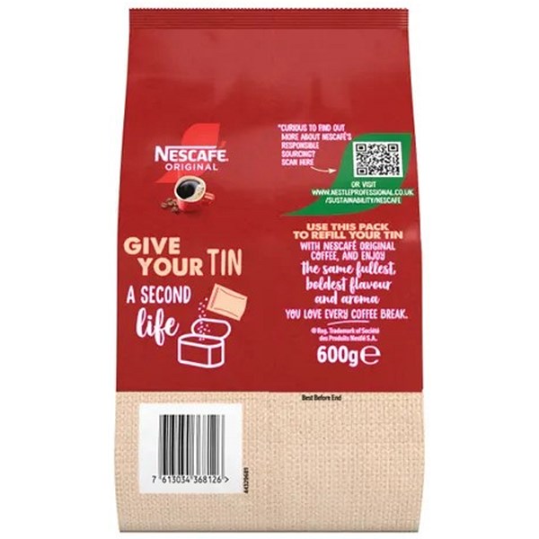 Nescafe Original Instant Coffee Refill, 600g